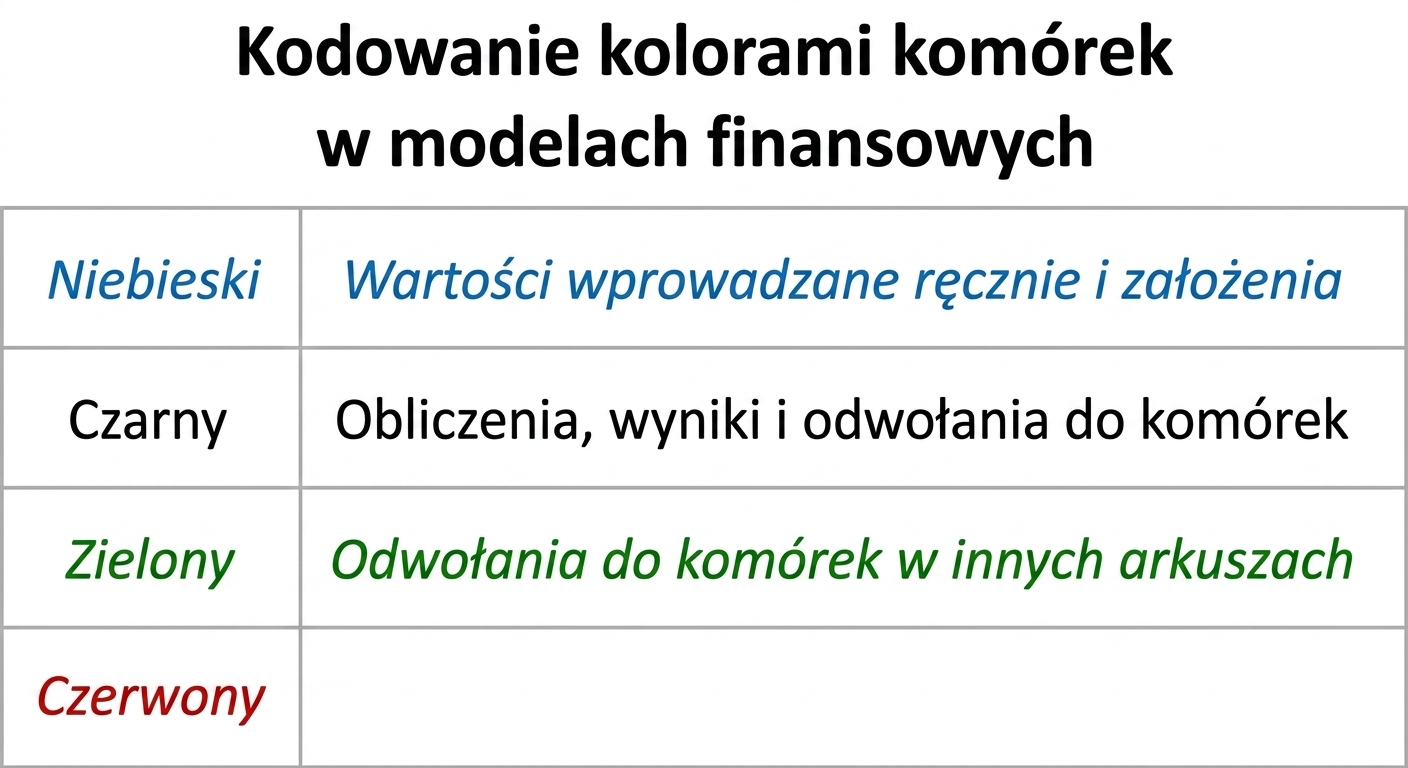 diagram kodowania kolorami z niebieskim, czarnym i zielonym