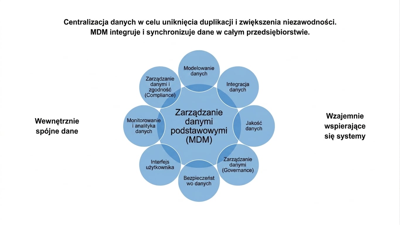 Aspekty MDM w formie koła