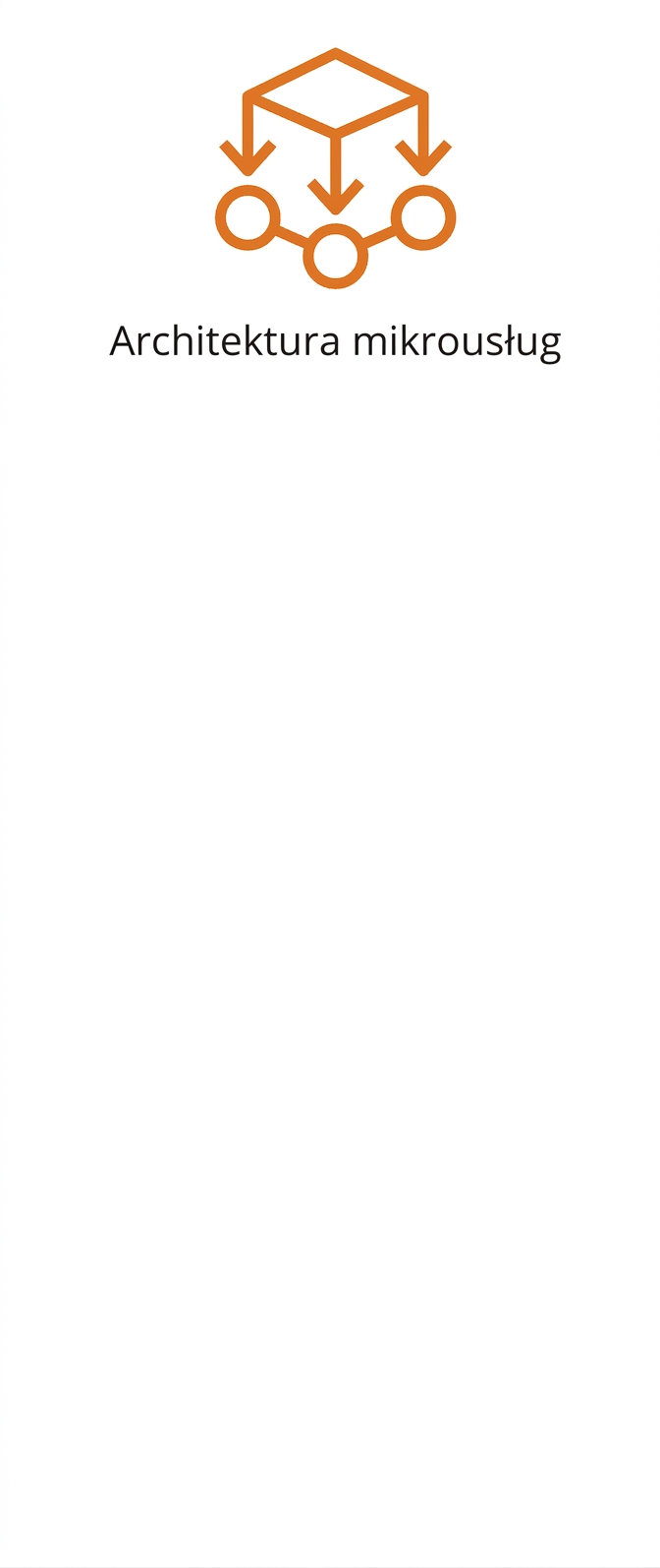 Ikona przedstawiająca architekturę mikroserwisów
