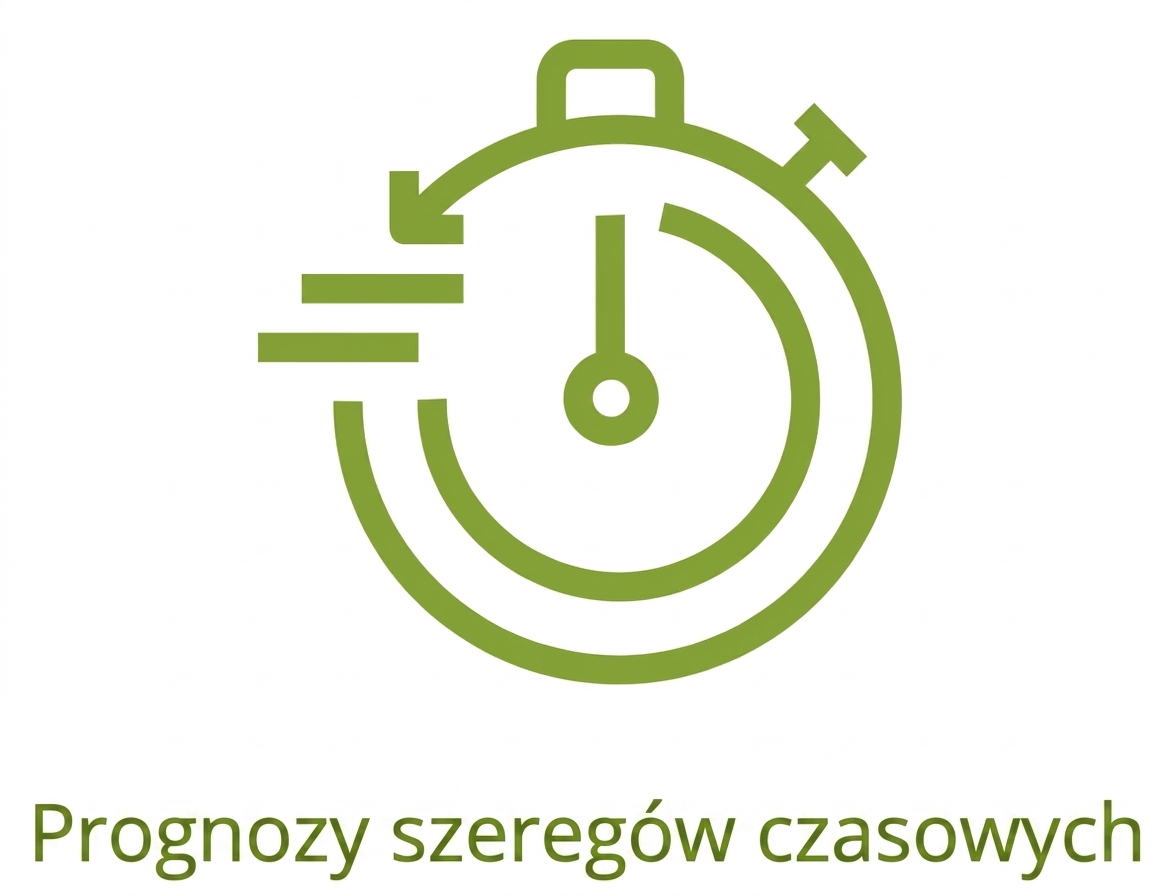 Ikona prognozowania szeregów czasowych.