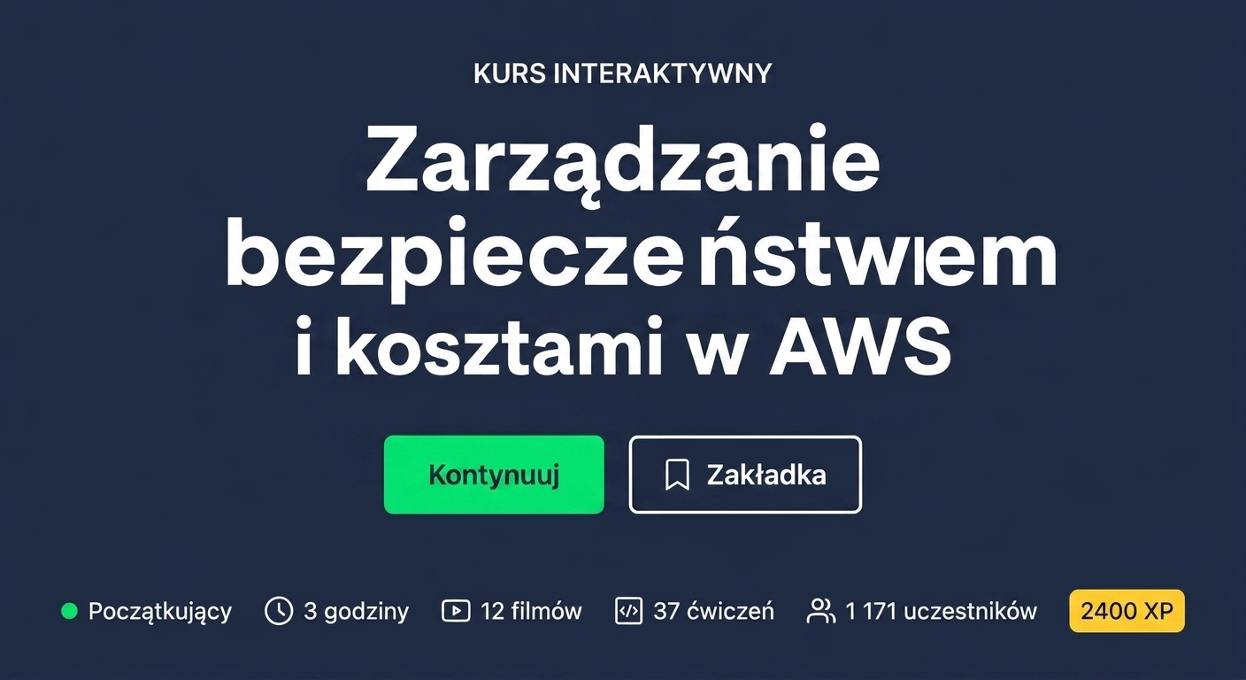 Nagłówek kursu Bezpieczeństwo i zarządzanie kosztami