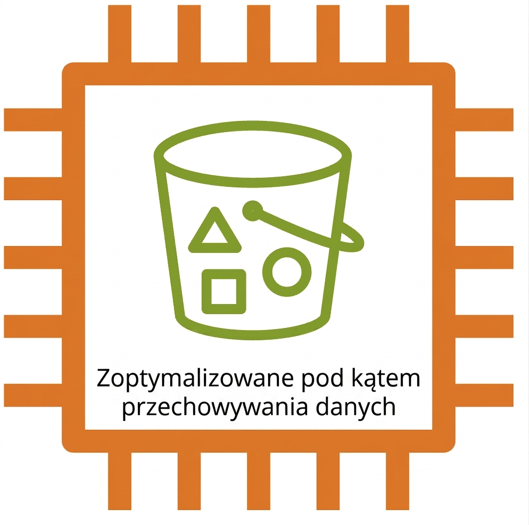 Ikona instancji EC2 zoptymalizowanej pamięci masowej.