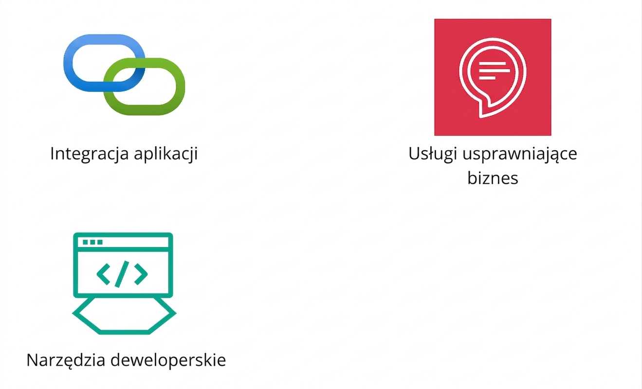 Ikona przedstawiająca narzędzia deweloperskie.
