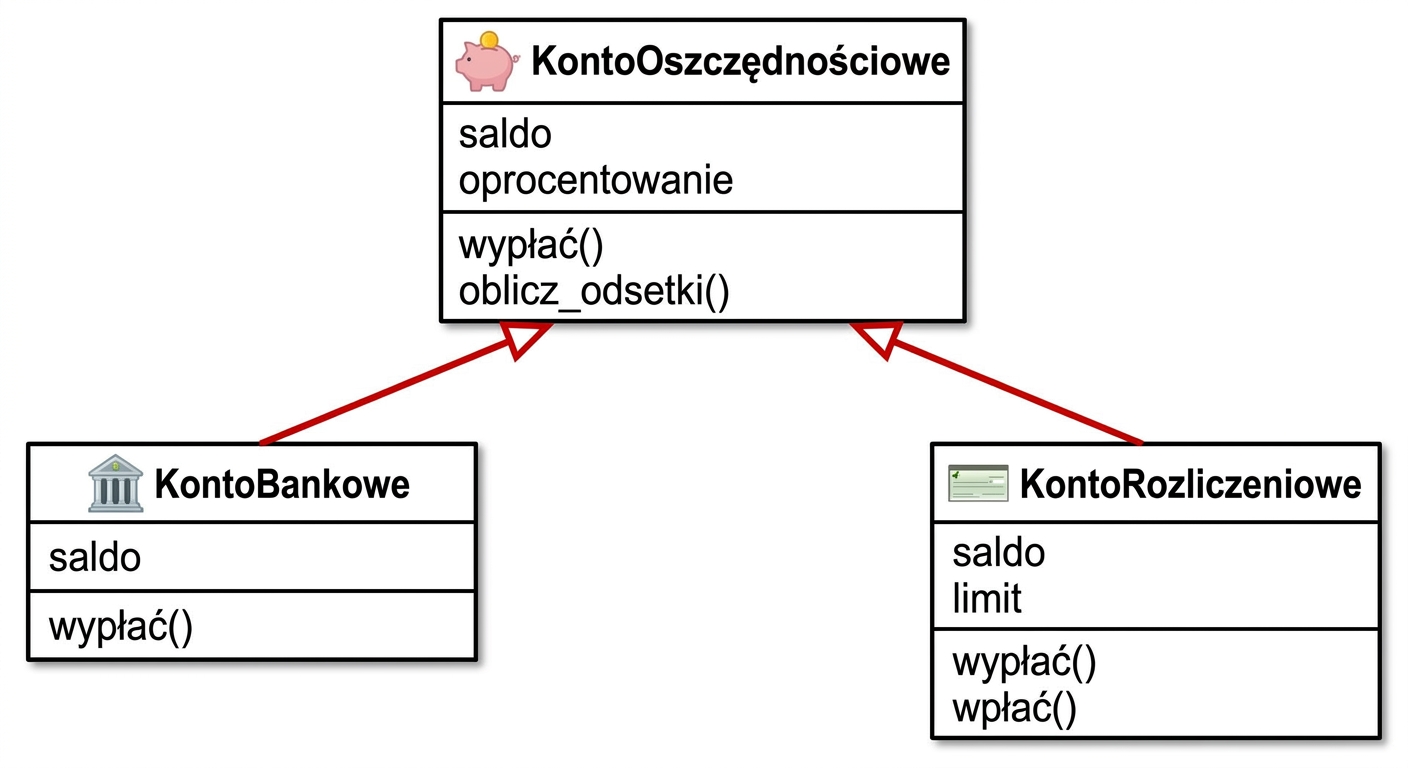 Hierarchia klas kont bankowych
