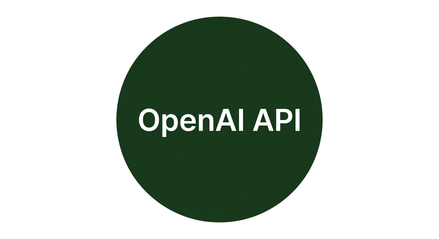 Okrąg z oznaczeniem OpenAI API