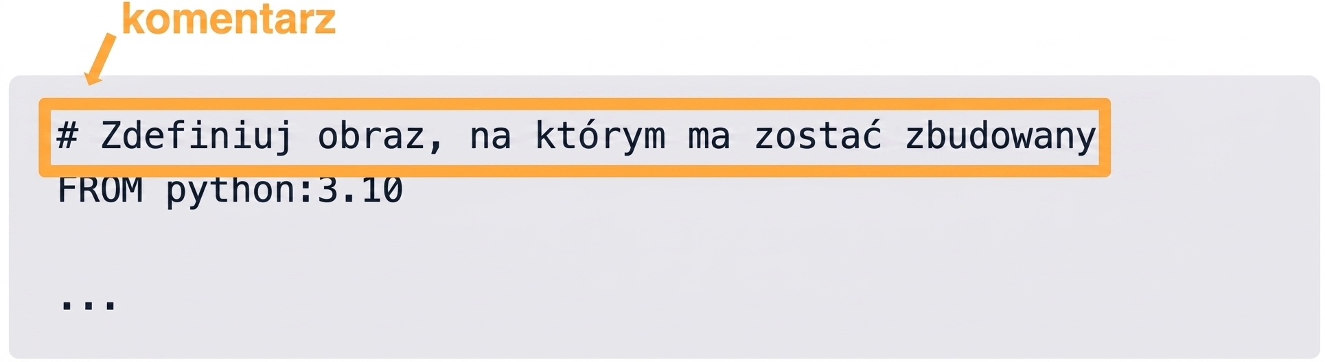 Dockerfile - komentarz