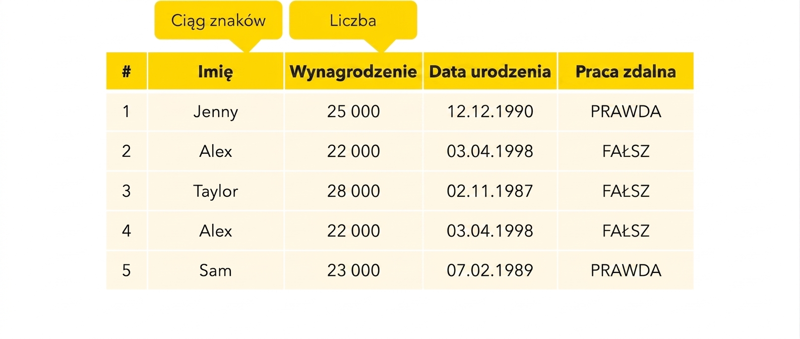 Typ numeryczny