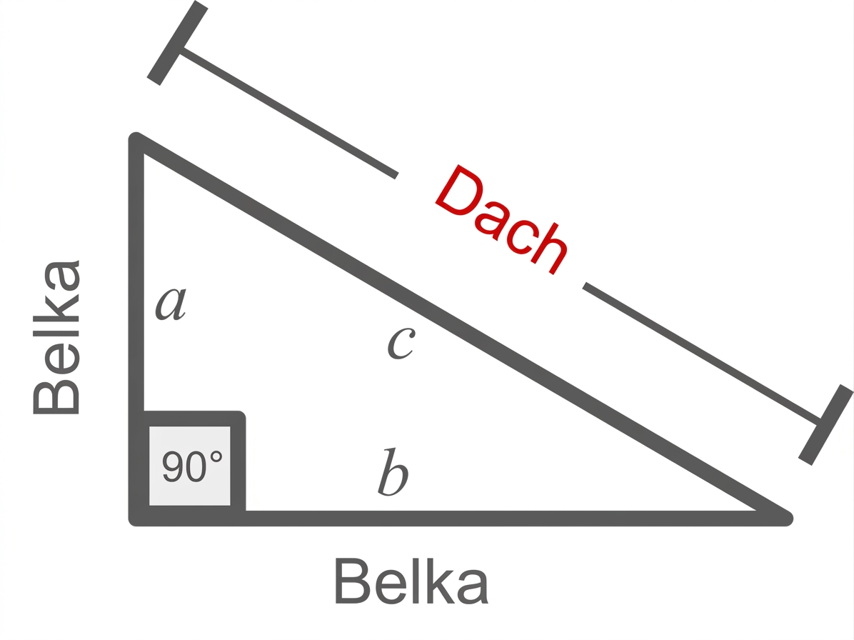 Roof beam calculation diagram