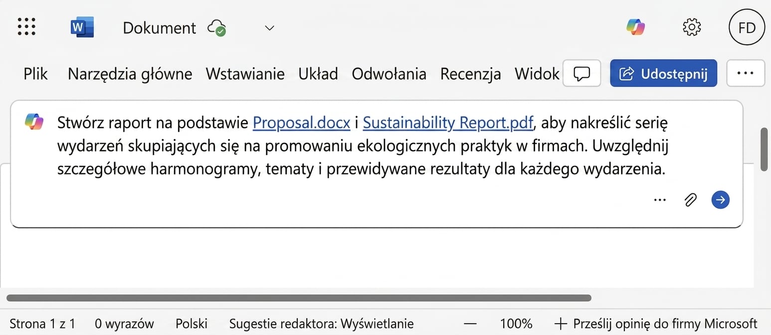 Monit Copilota odwołujący się do dwóch plików