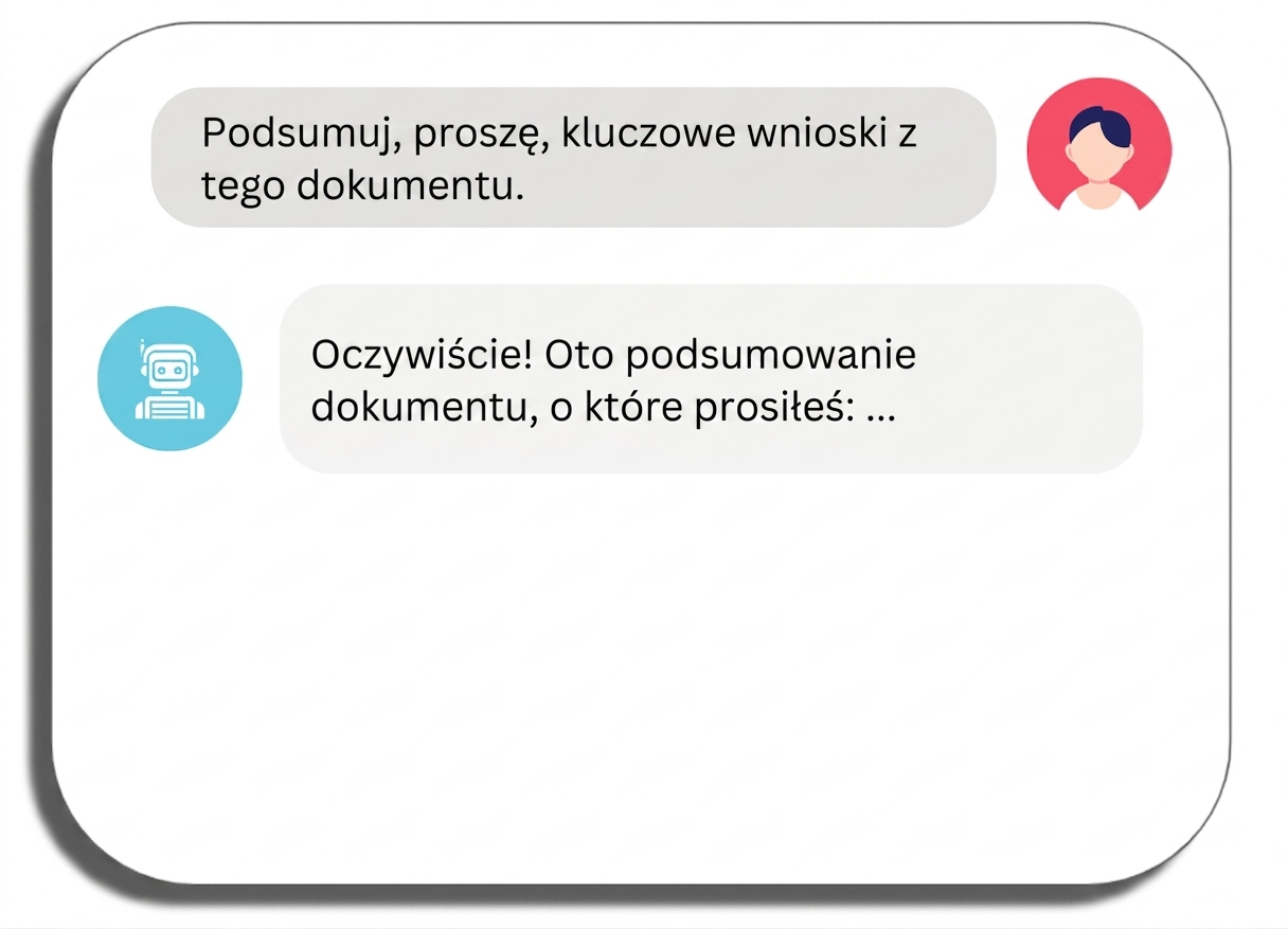 Chatbot akceptujący zadanie