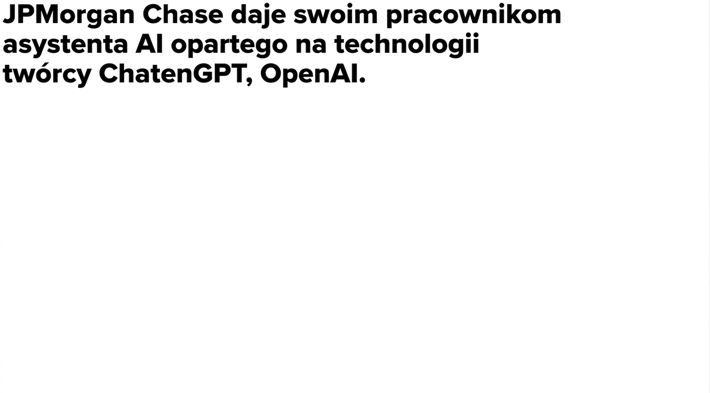 Nagłówki prasowe o firmach wdrażających modele GPT