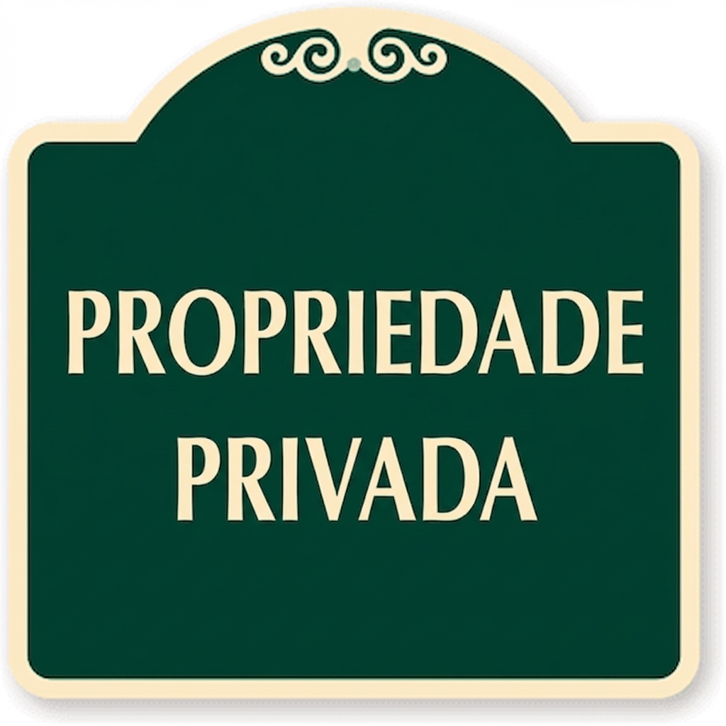 Placa de Propriedade Privada