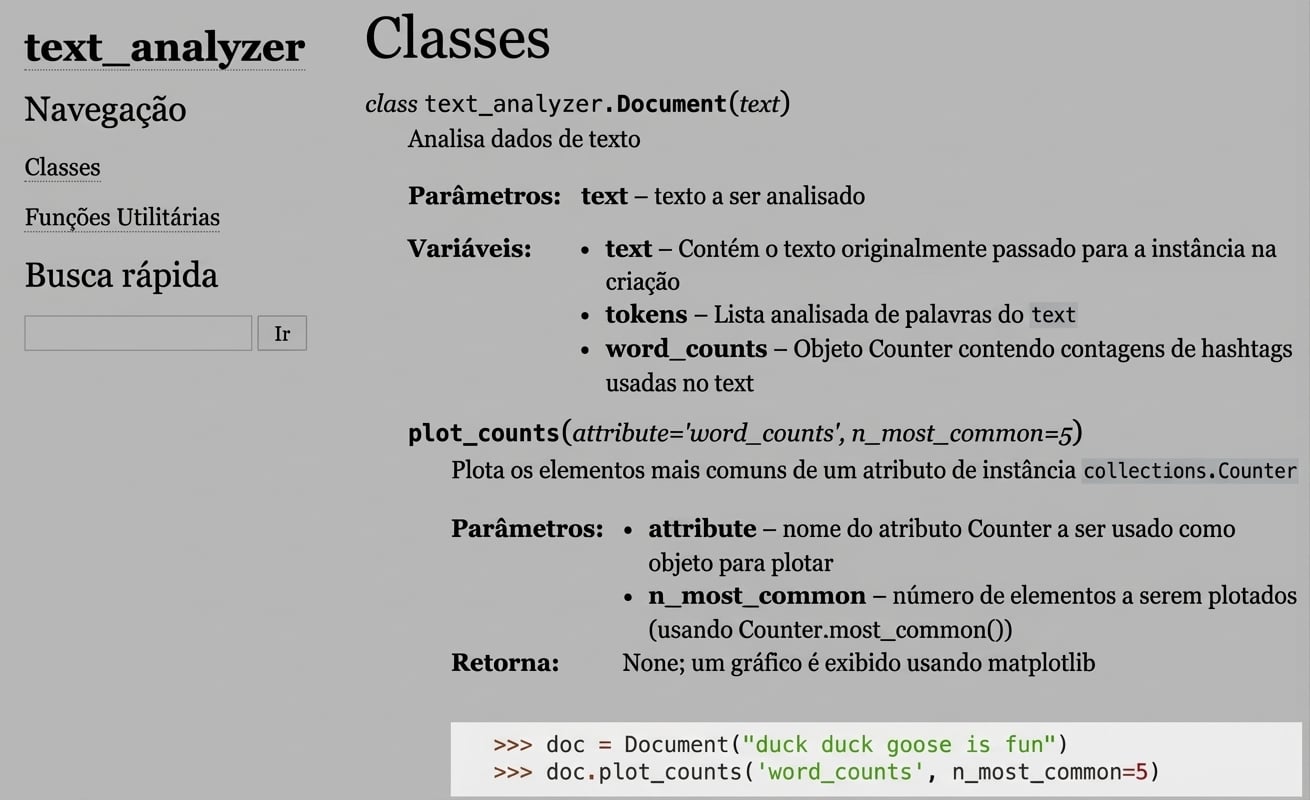 Exemplo de Página Sphinx
