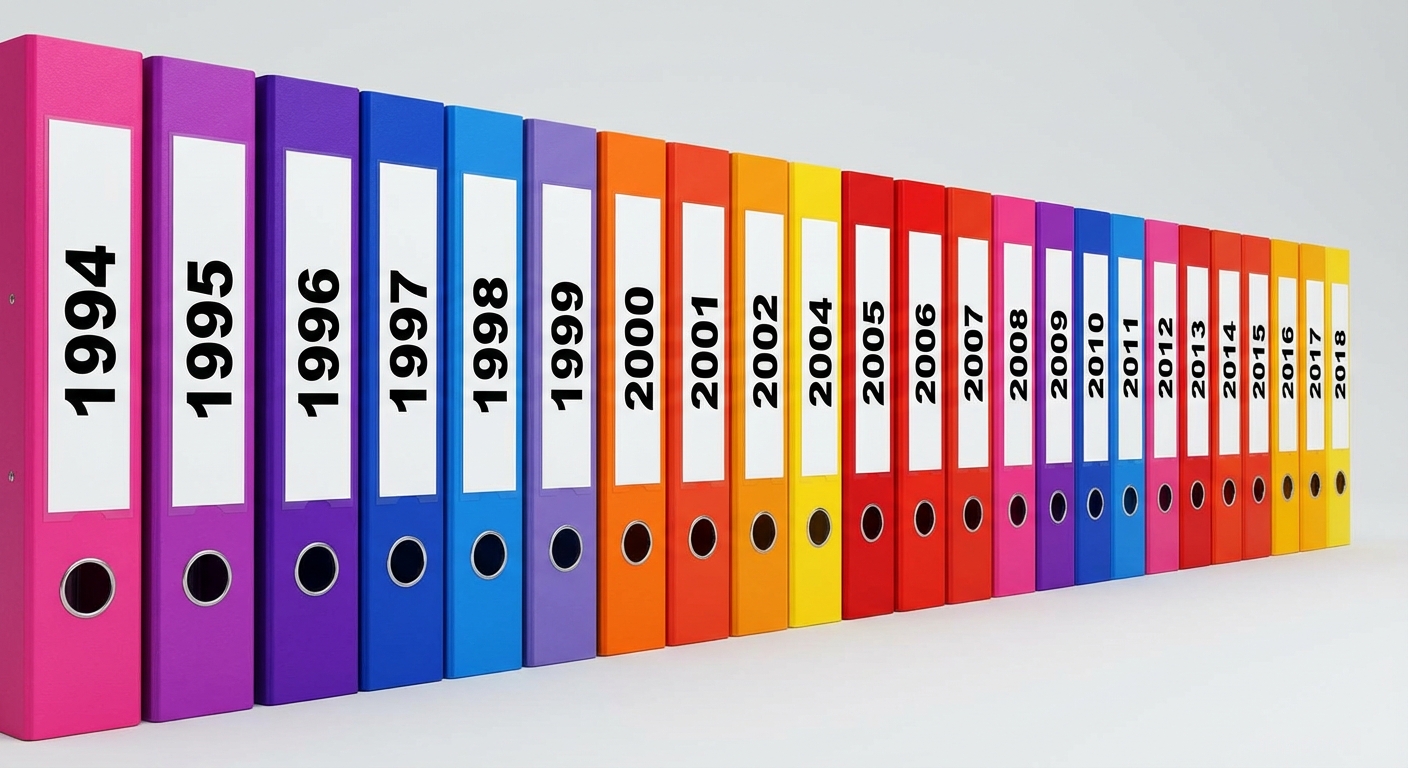 Imagem dos arquivos por data