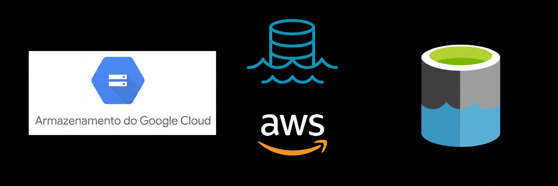 A Amazon, o Google e a Microsoft oferecem soluções de Data Lakes