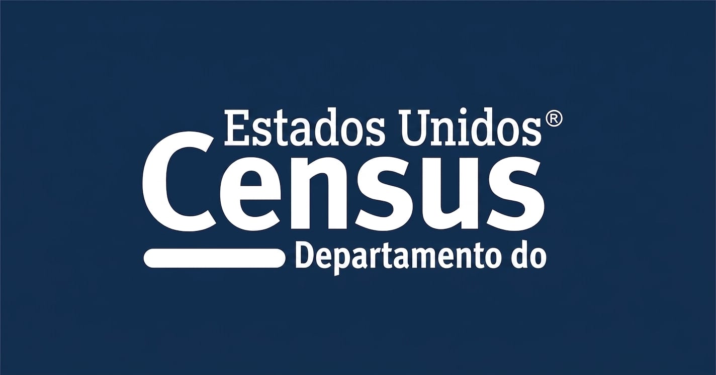 Imagem do logotipo do Censo dos EUA