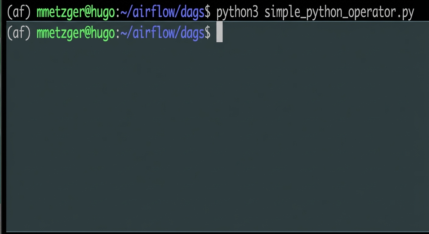 python3 - no errors