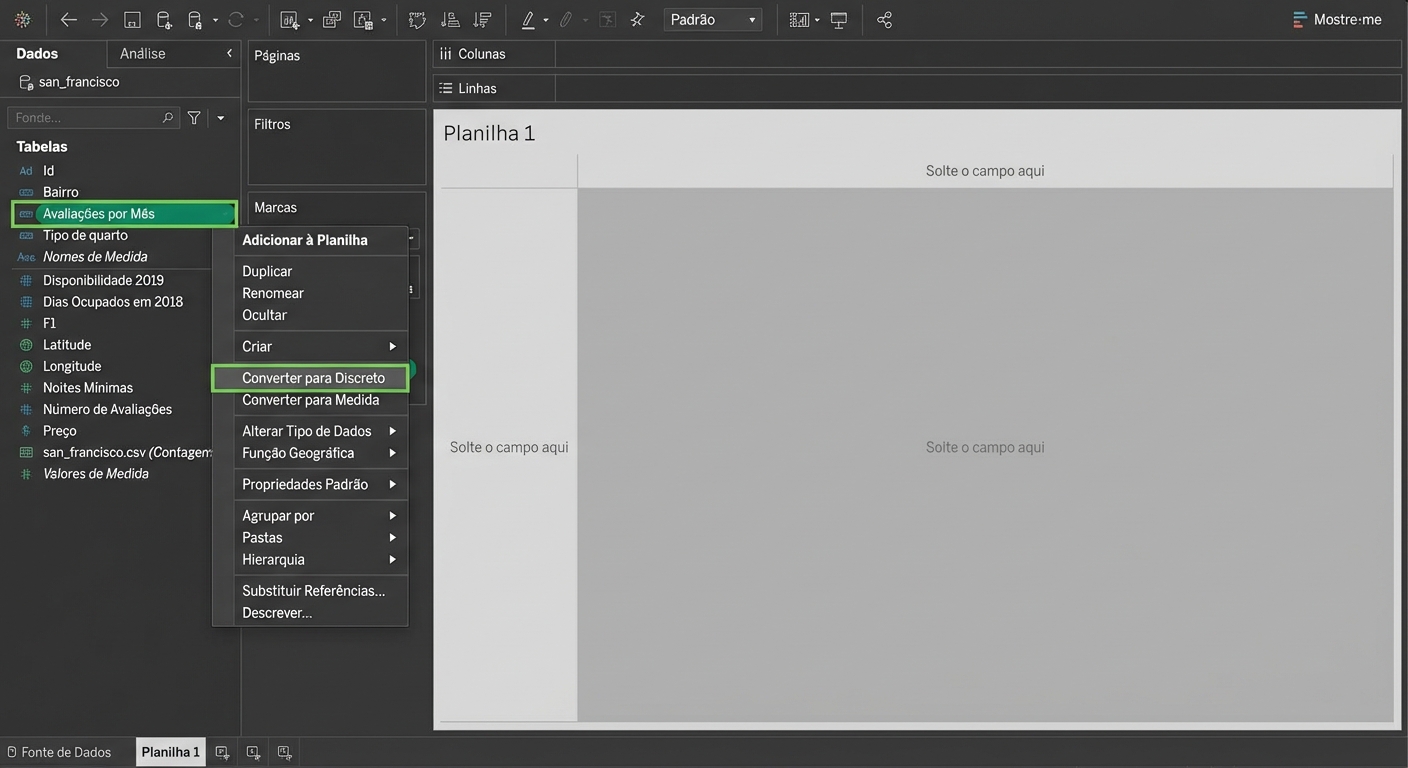 convertendo contínuo em discreto