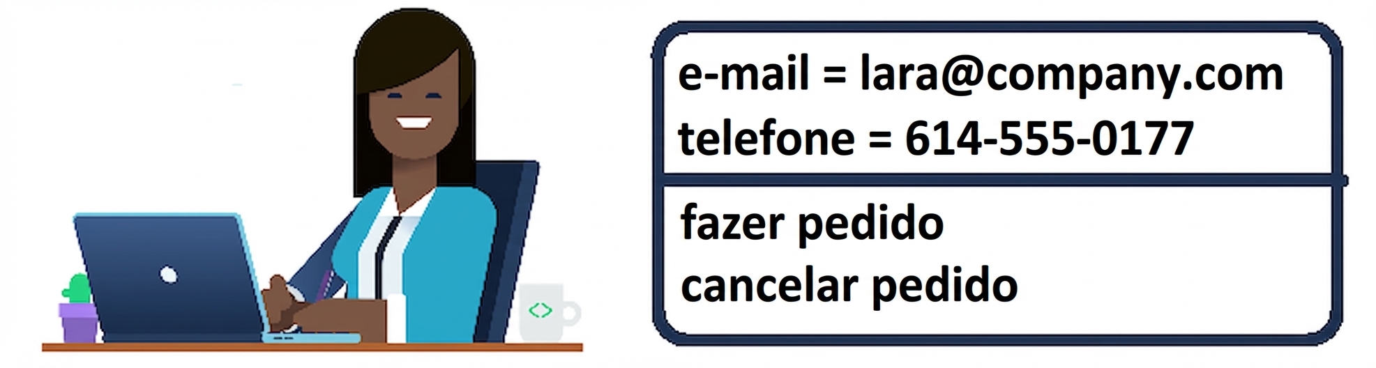 silhueta de uma pessoa com laptop representando um cliente