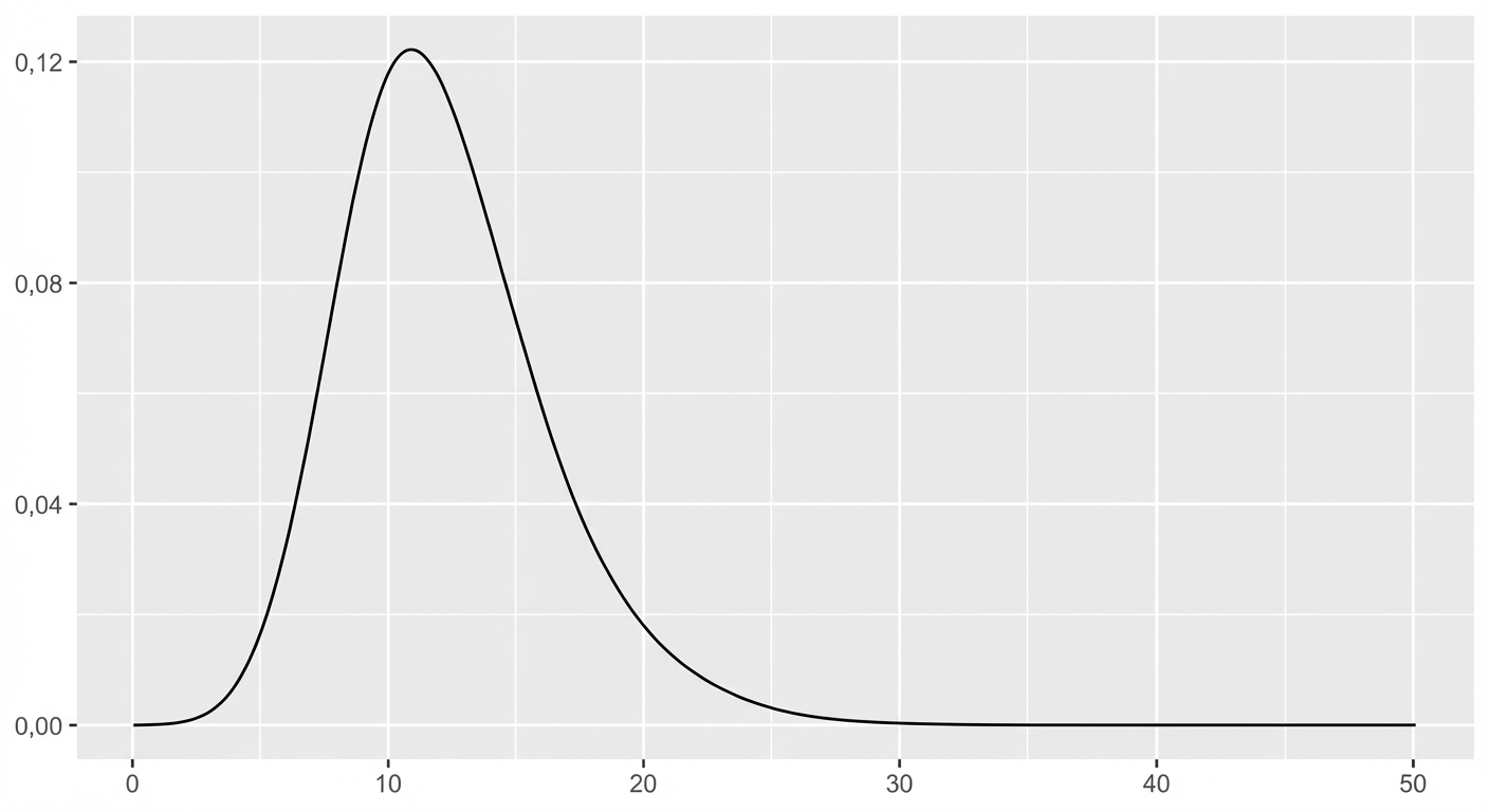 Gráfico da distribuição de Poisson