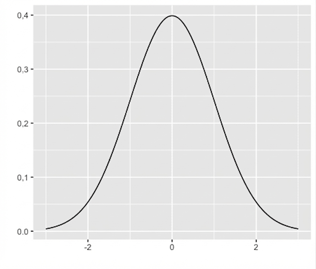 Gráfico da distribuição normal