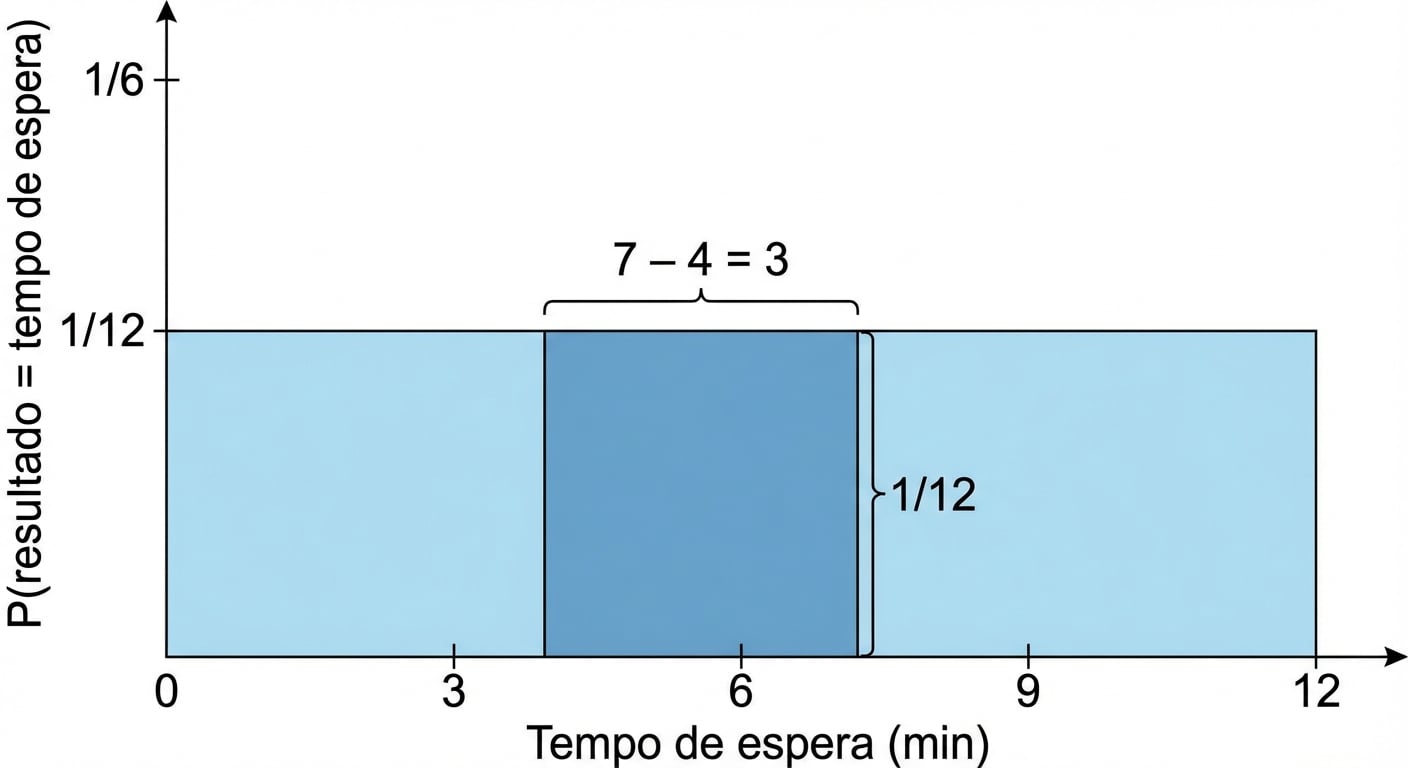 A largura da área destacada é 7-4=3, a altura é 1/12