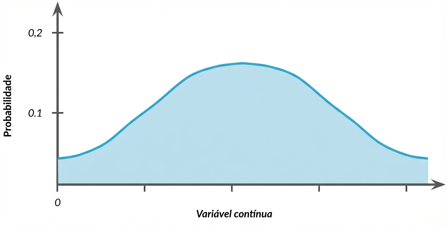 distribuição em forma de curva de sino
