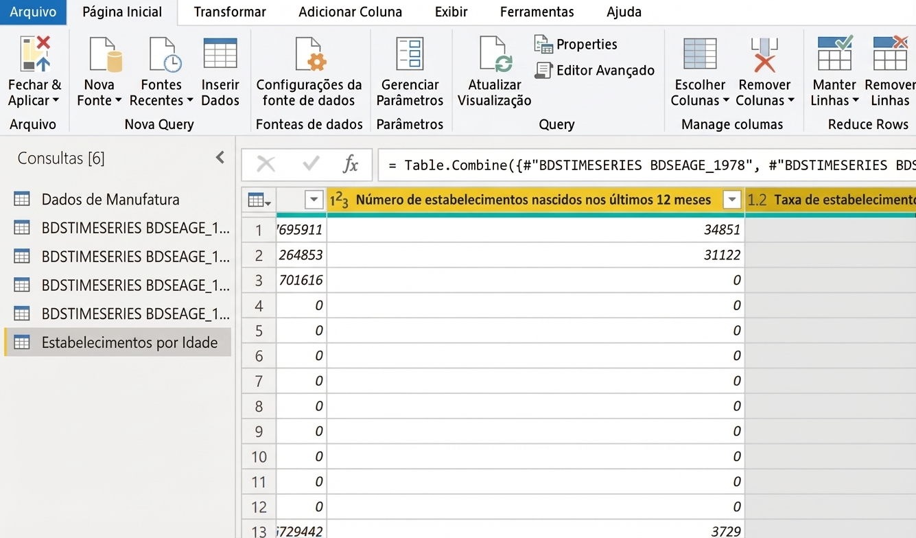 Modelagem de dados no Power Query