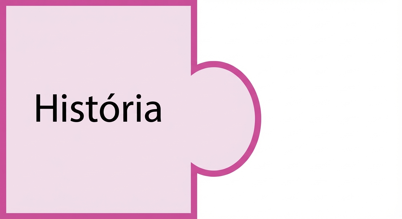 Peça de quebra-cabeça com a palavra história