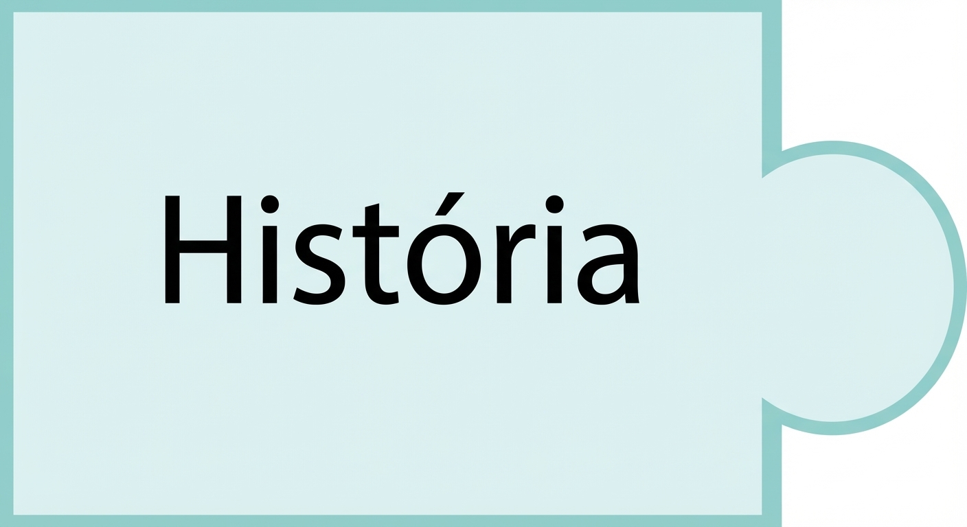 peça de quebra-cabeça com a palavra história