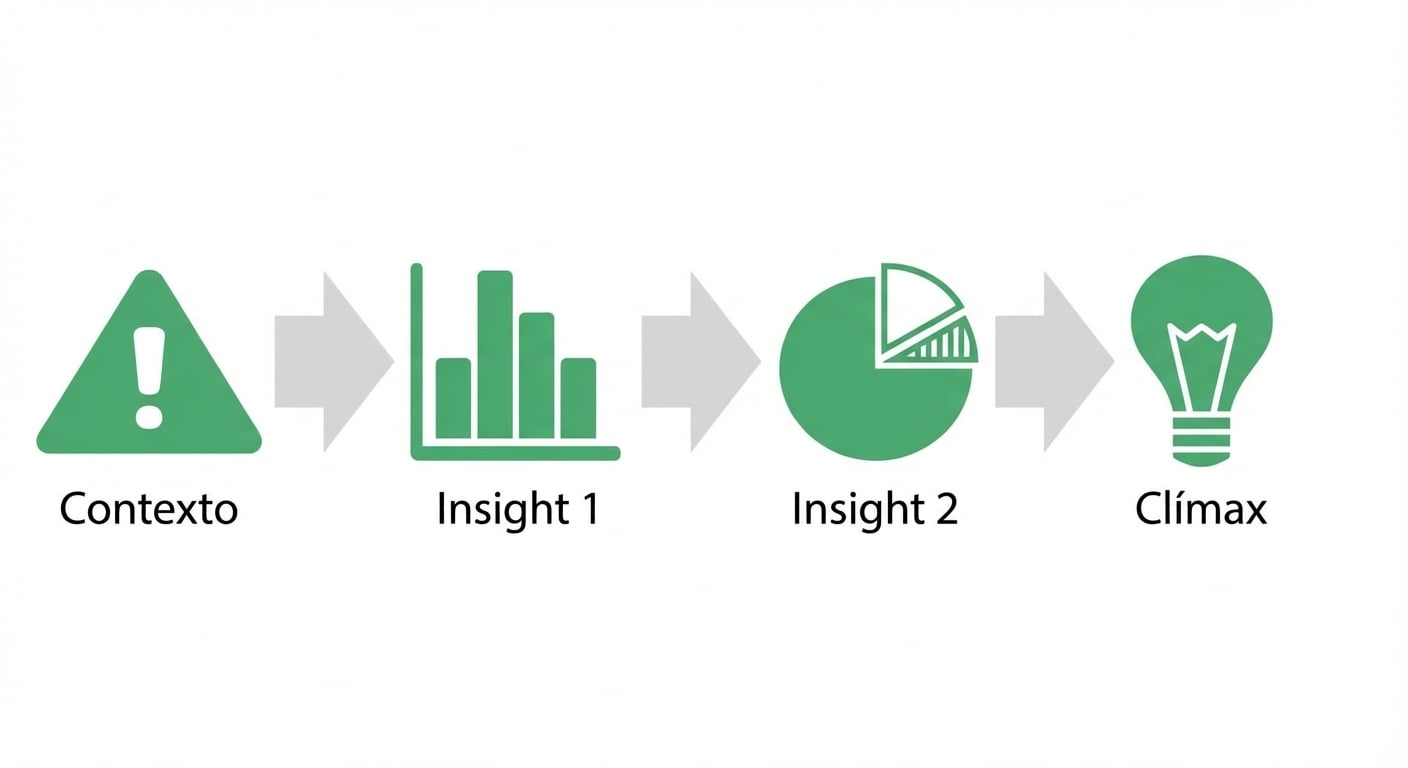 gráfico de pizza com insight indo para o clímax