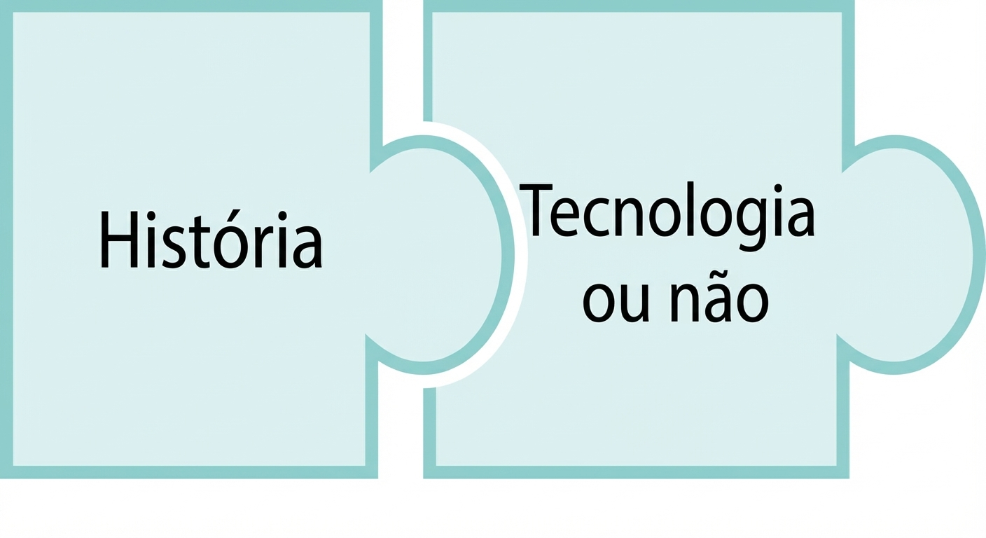 peça de quebra-cabeça com a palavra tecnotech