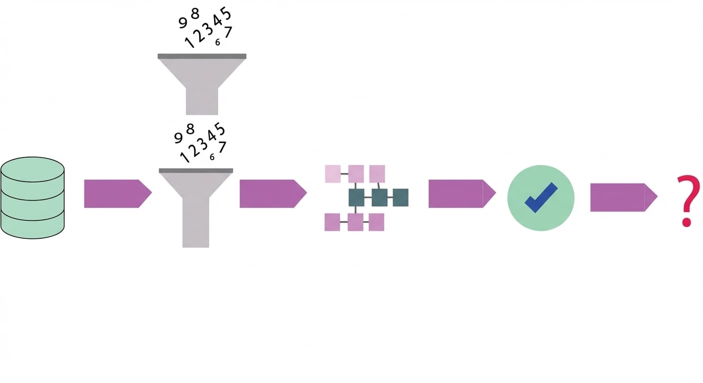 esquema com etapas do processo de ciência de dados