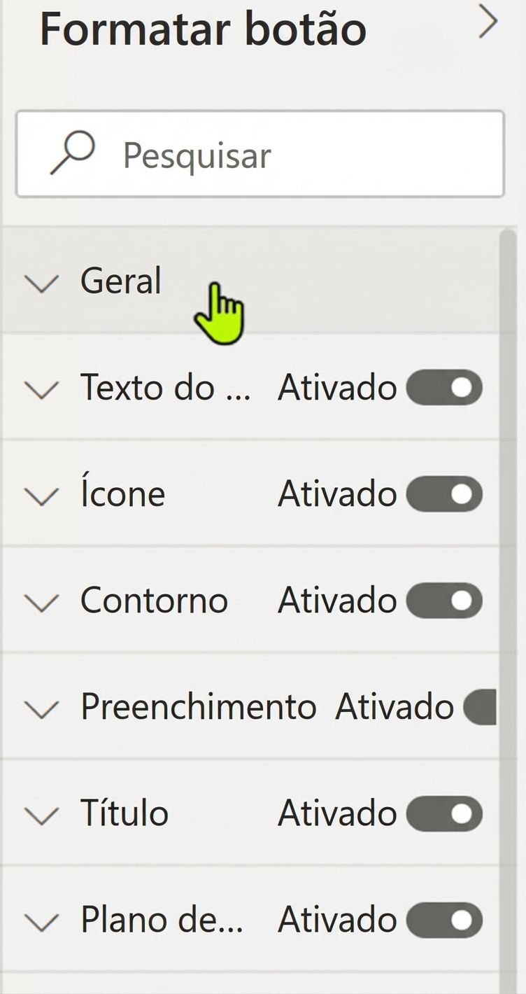 Botões podem ter quatro estados