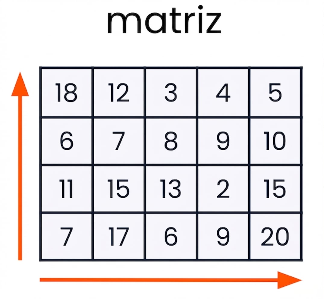 gráfico de uma matriz