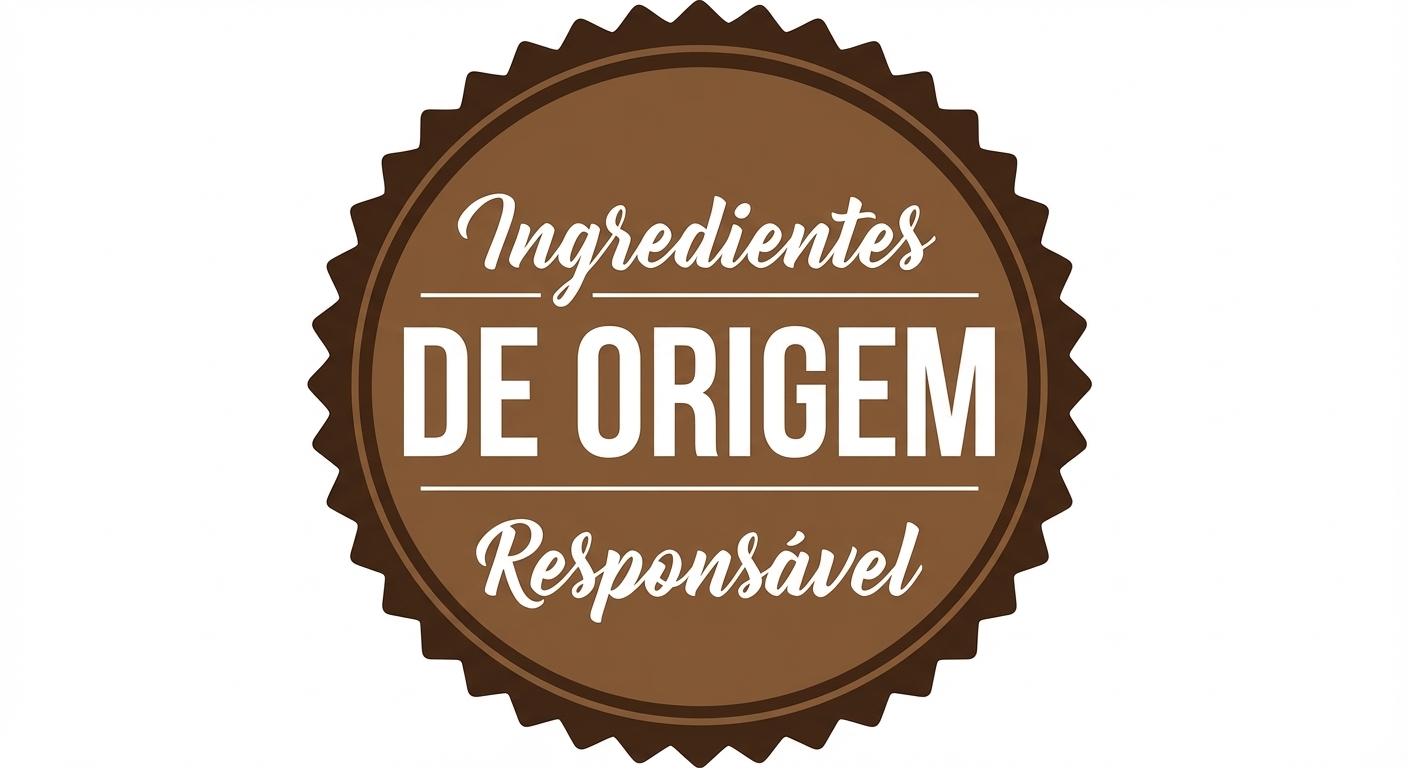 Um logotipo com a frase 'Responsibly Sourced Ingredients'.
