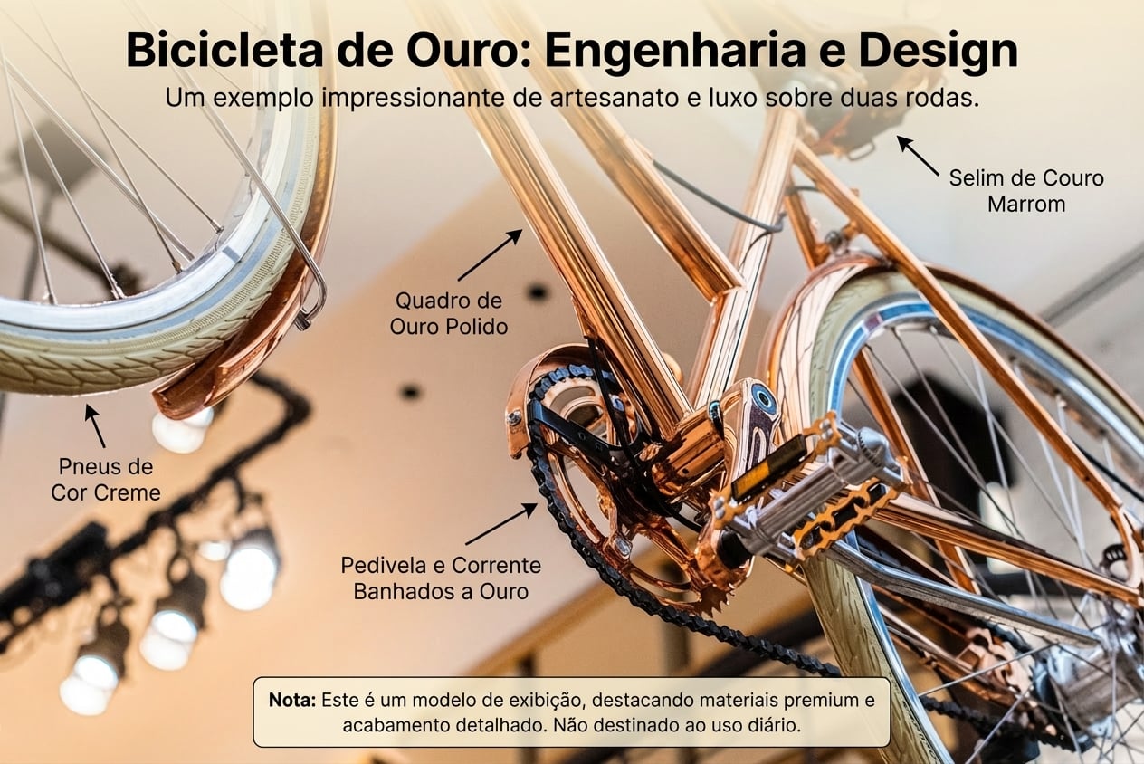 Bicicleta Shinola em exibição por Amin Hasani