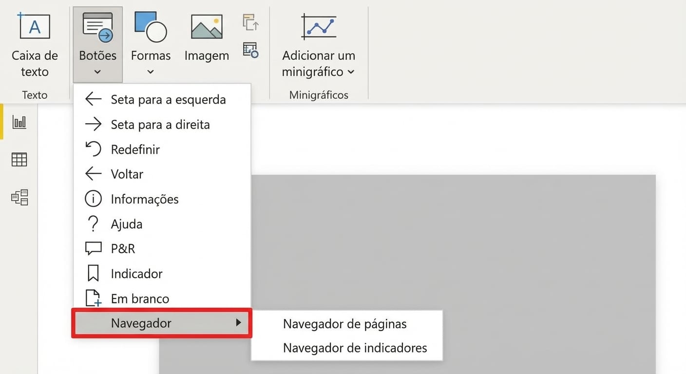 A opção de navegador