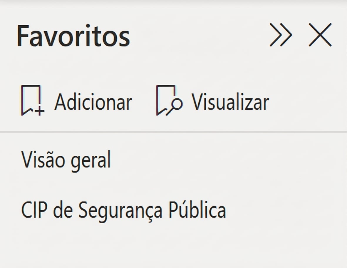 Favoritos no Power BI