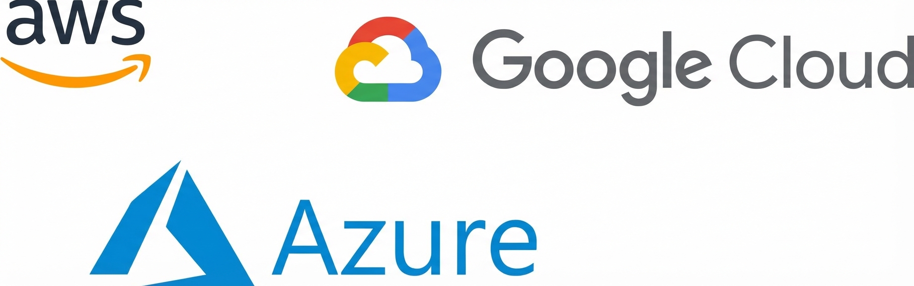 Logotipos de provedores de nuvem comuns