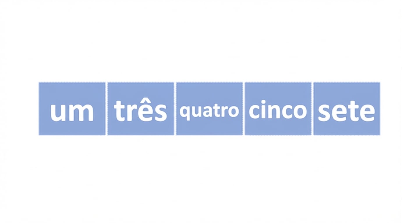 Um esquema de uma lista com números fora de ordem. Todos os elementos estão em azul.