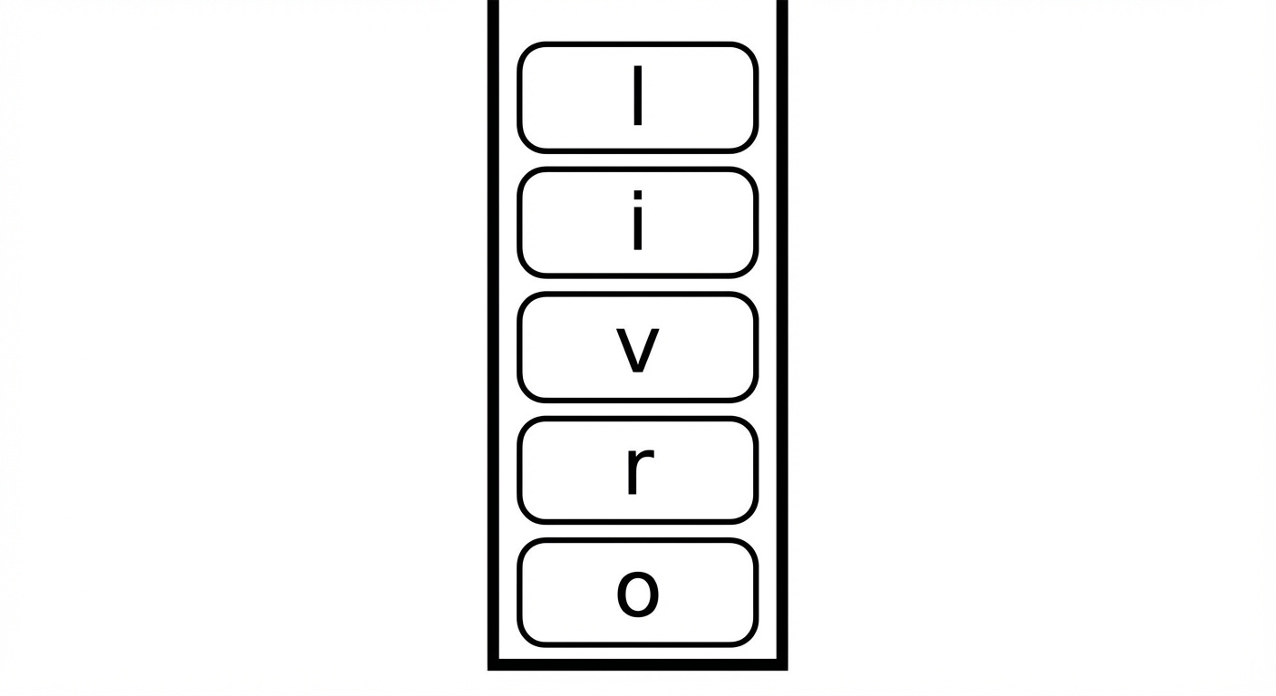 Uma pilha com um novo elemento adicionado ao topo.
