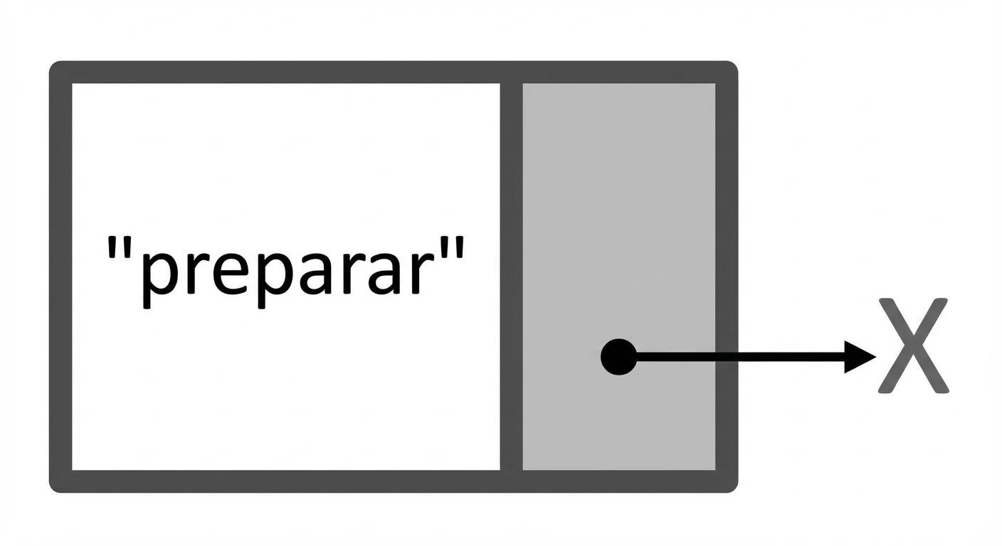 A representação de um novo nó em uma lista ligada vazia.