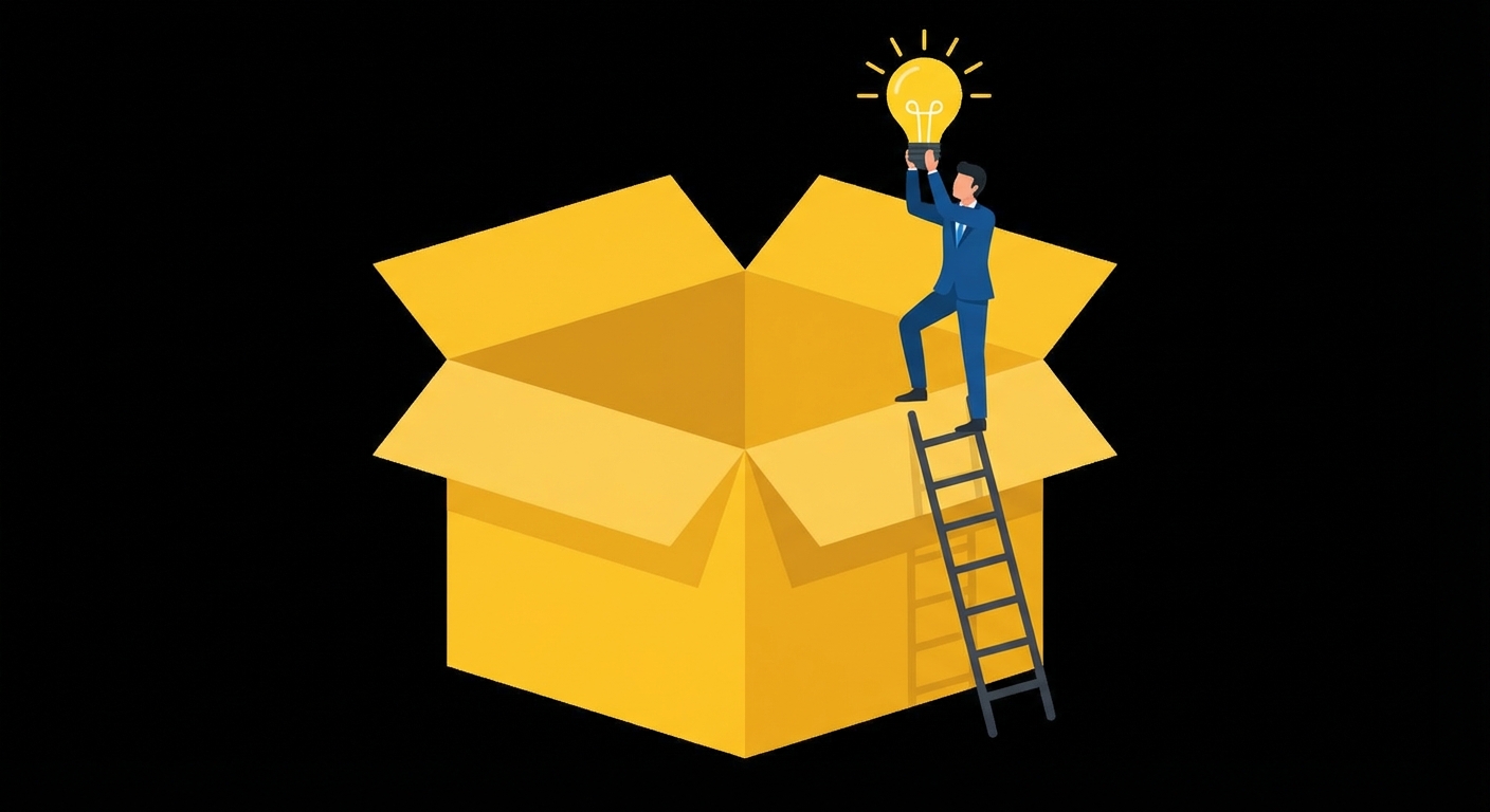 Homem descobrindo insights