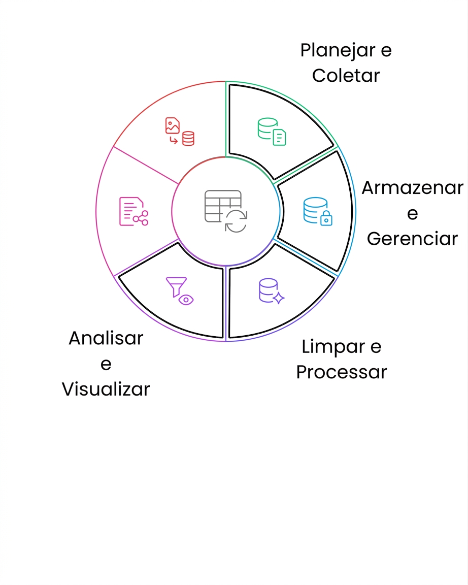 analisar e visualizar o ciclo de vida dos dados