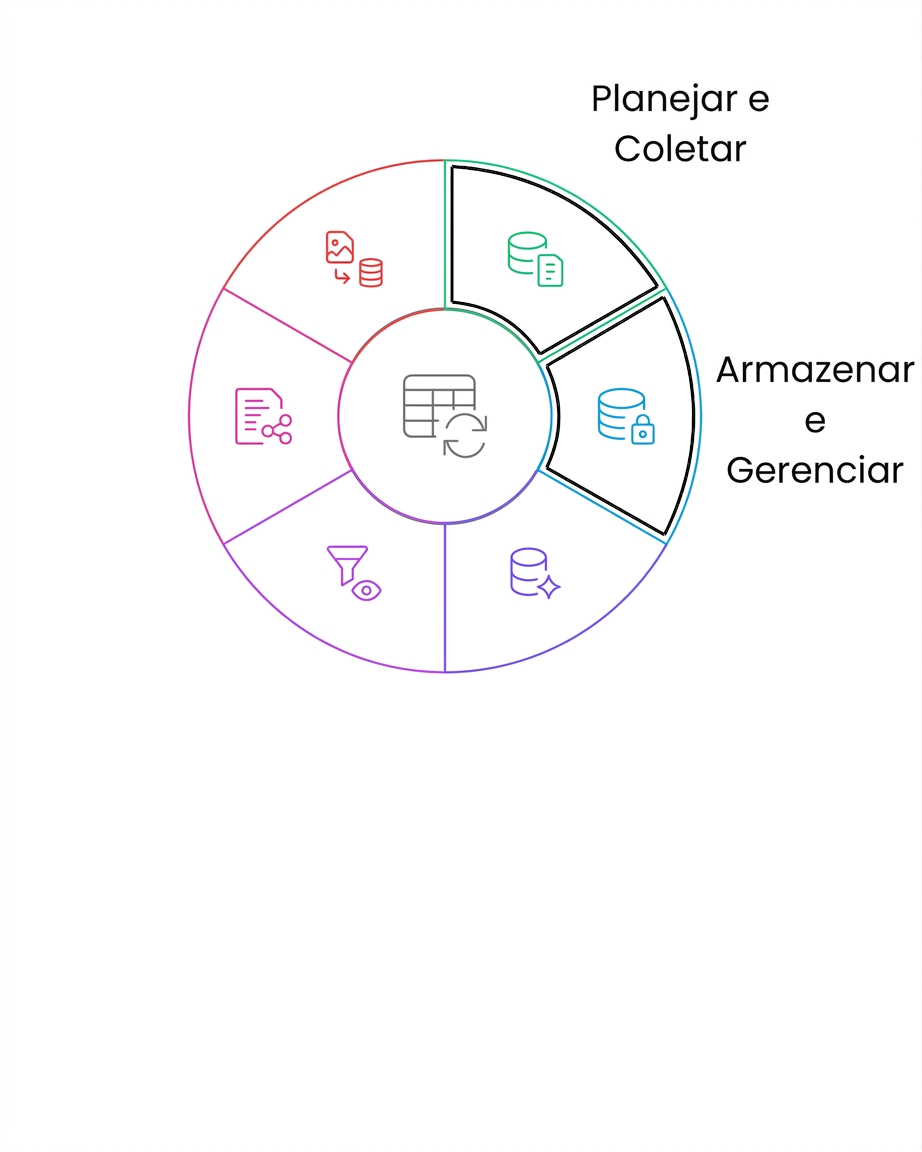 armazenar e gerenciar o ciclo de vida dos dados