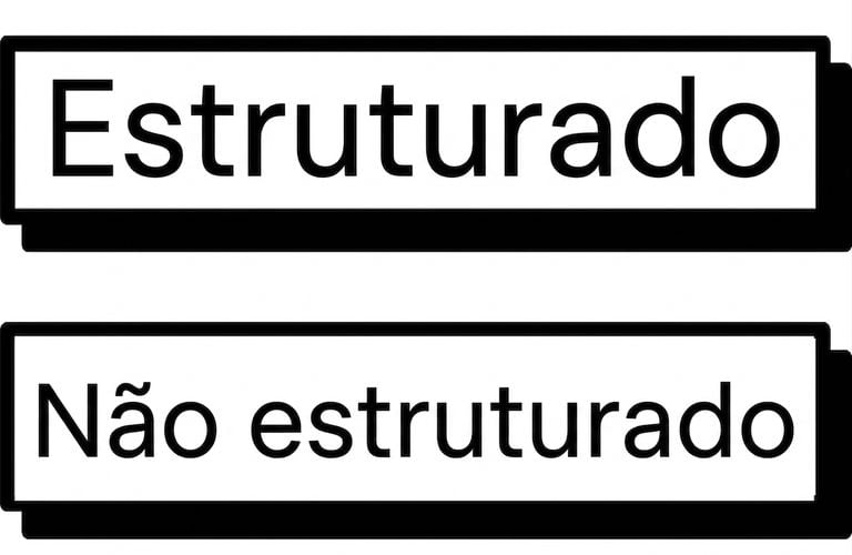 Dados não estruturados ou estruturados