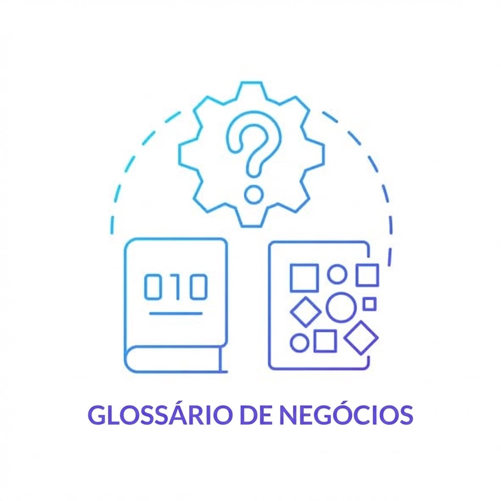 Ícone de um glossário de negócios