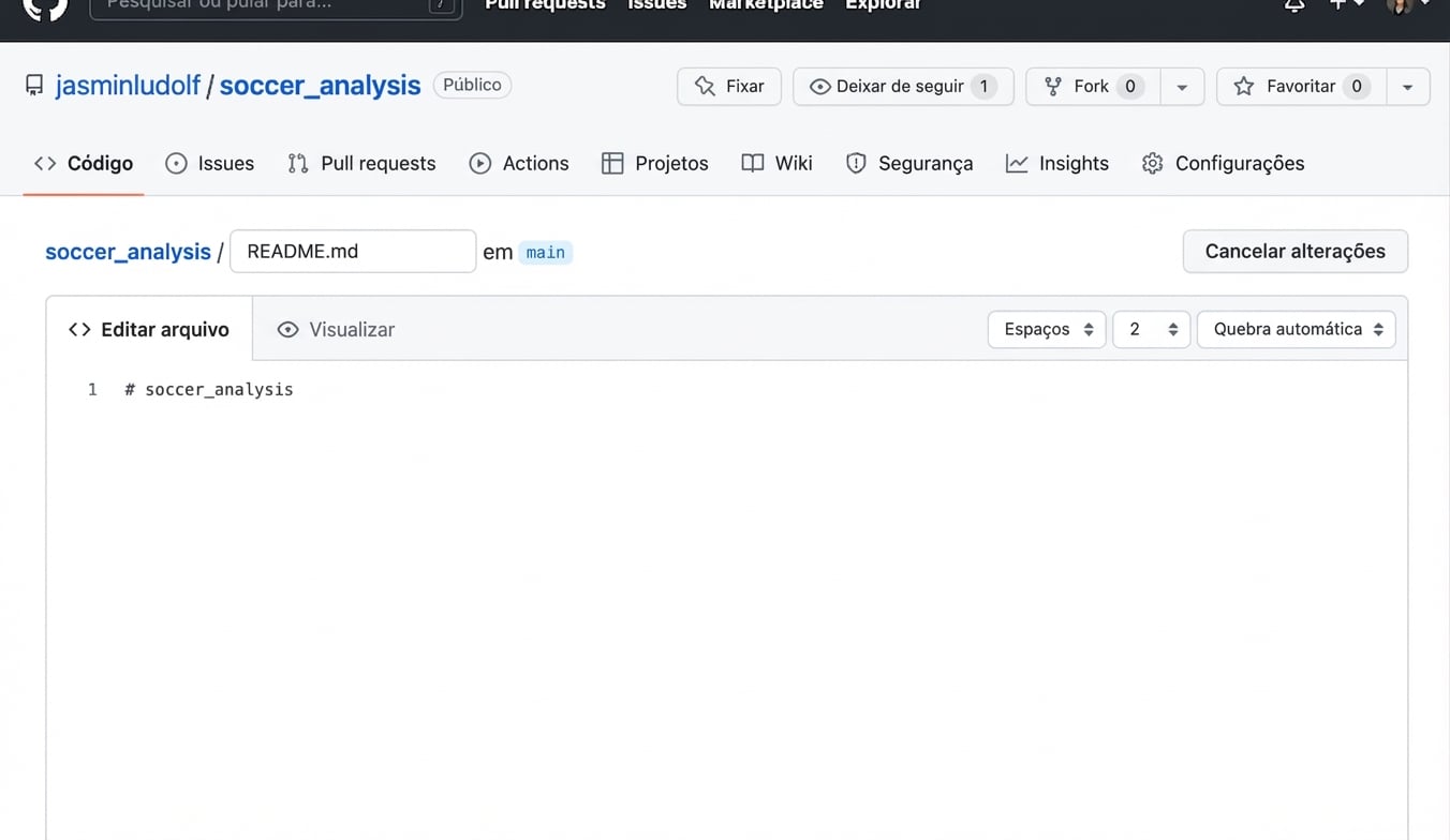 Visualização do arquivo README