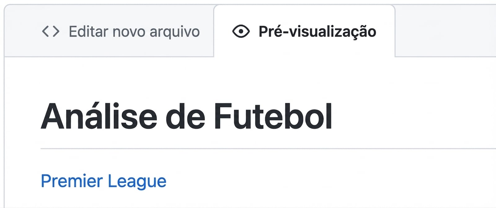 Visualização da prévia de markdown com um hyperlink